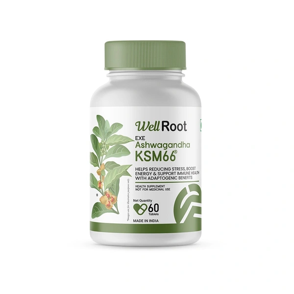 WellRoot Ashwagandha Tablet - 60 Tablets