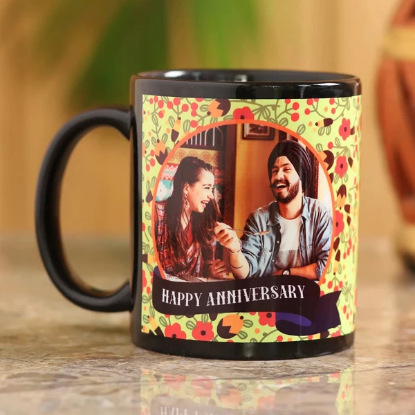 Personalised Happy Couple Anniversary Mug