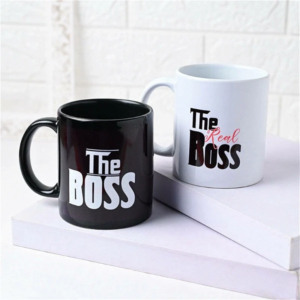 Boss Vs Real Boss Couple Mug