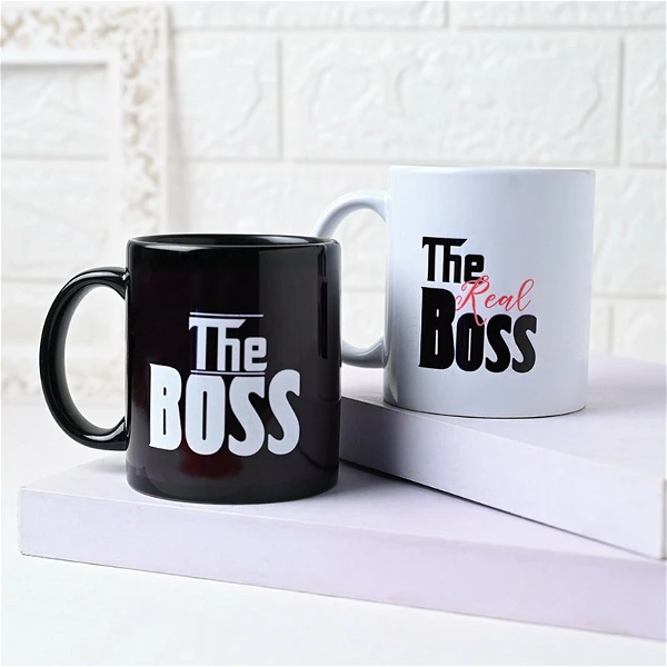 Boss Vs Real Boss Couple Mug