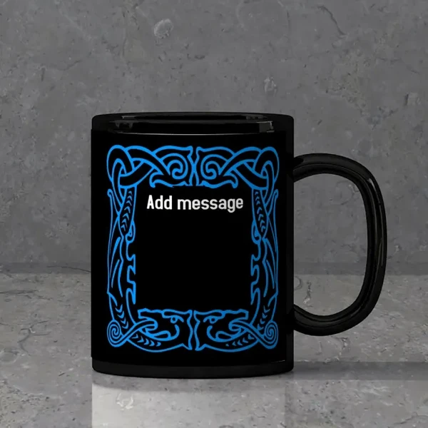 Personalized Black Text Mug