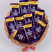Dairy Milk Chocolates Basket