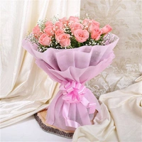 20 Pink Roses Bouquet