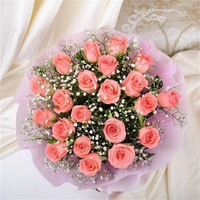 20 Pink Roses Bouquet