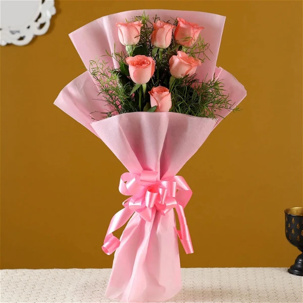 Pink Roses Bouquet