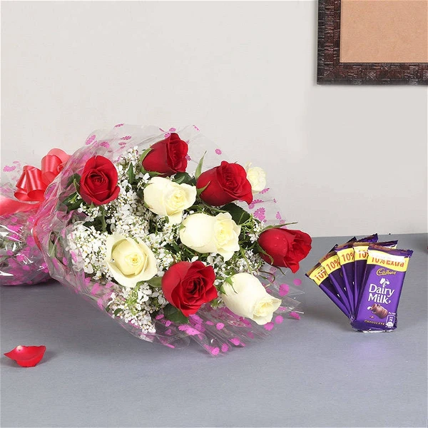 Roses & Chocolates Bouquet