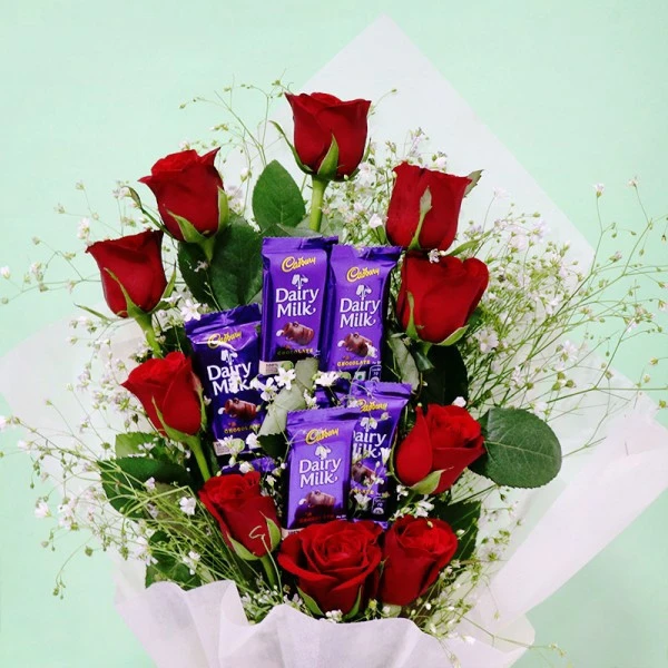 Roses & Chocolates Bouquet