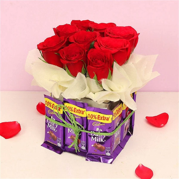 Roses & Chocolates Bouquet