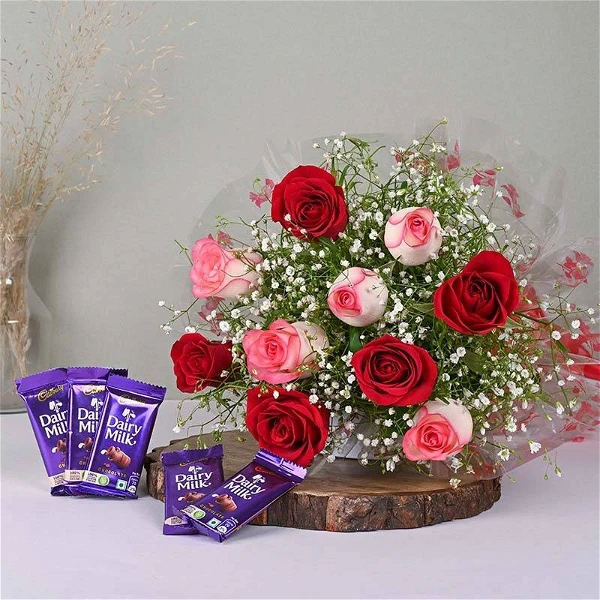 Roses & Chocolates Bouquet