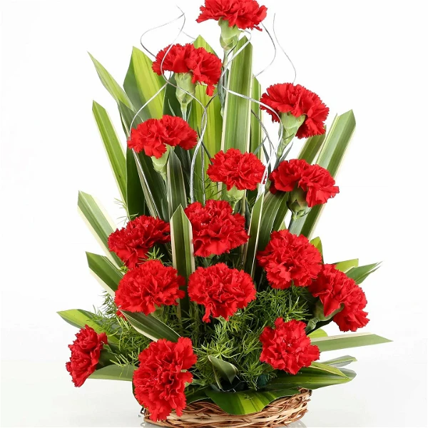 Carnations & Chocolates Basket