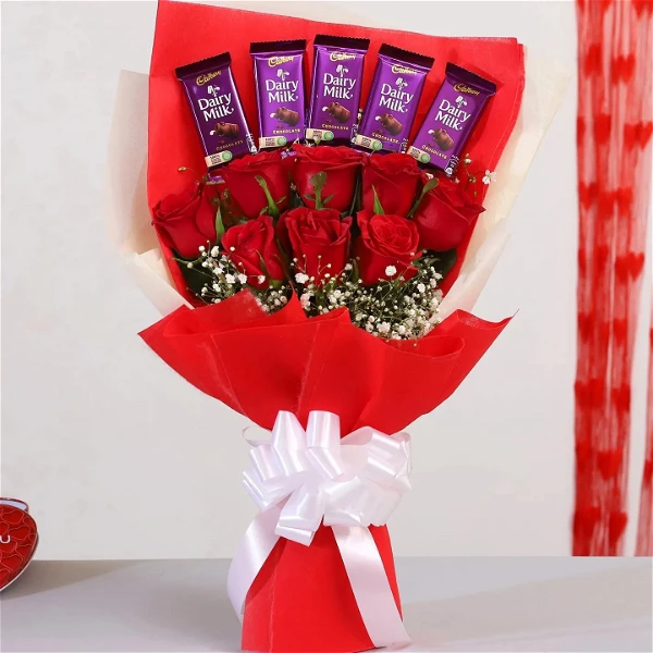 Roses & Chocolates Bouquet