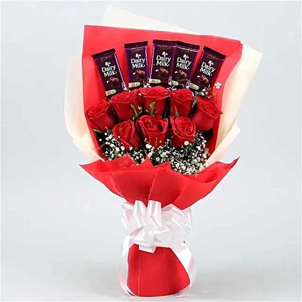 Roses & Chocolates Bouquet