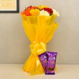 Gerbera & Chocolates Bouquet