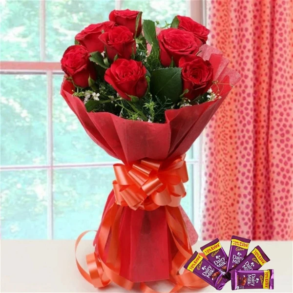 Roses & Chocolates Bouquet