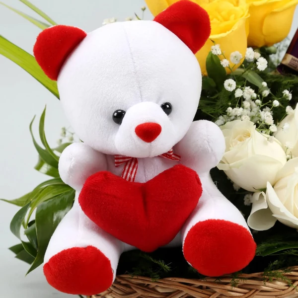 Roses, Chocolates & Teddy Bear Bouquet