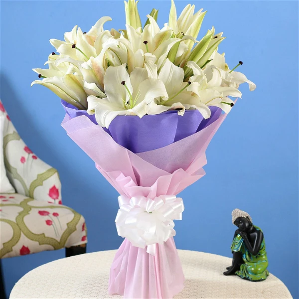 White Lilies Bouquet