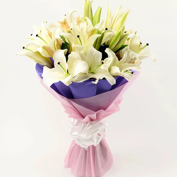 White Lilies Bouquet