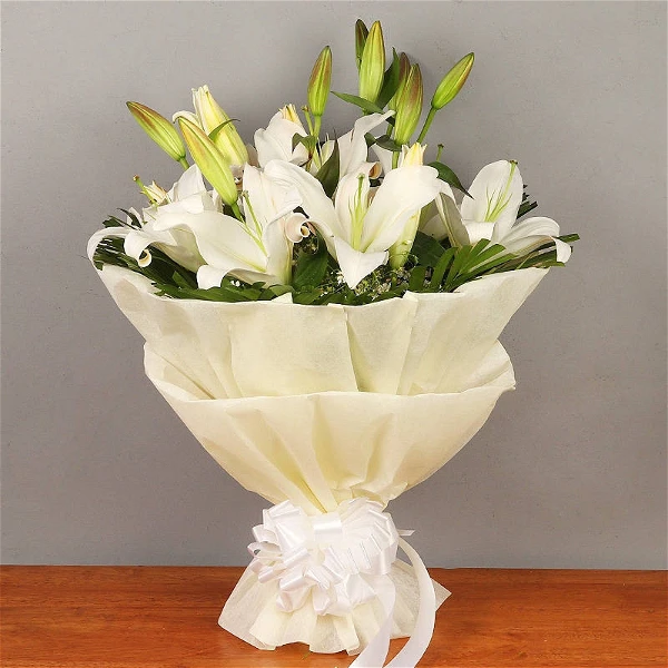 White Lilies Bouquet