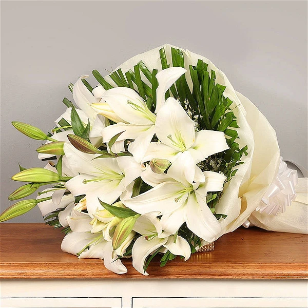 White Lilies Bouquet