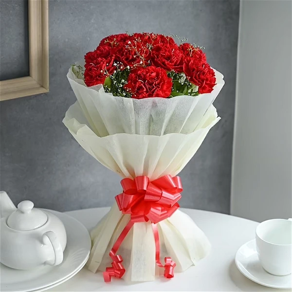 Red Carnations Bouquet