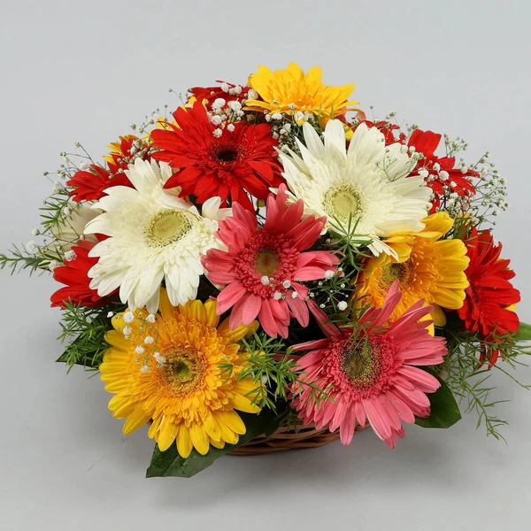 Mix Gerberas Basket