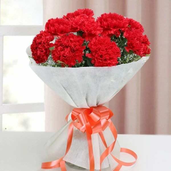 Red Carnations Bouquet