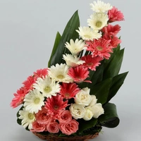 Mix Flowers Basket