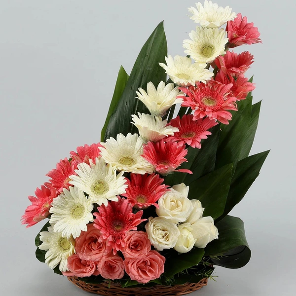 Mix Flowers Basket