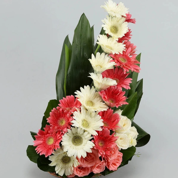 Mix Flowers Basket
