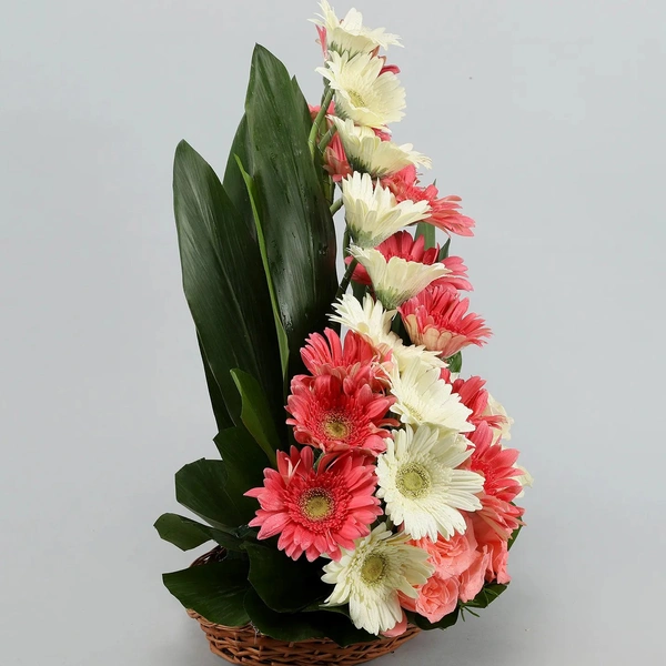 Mix Flowers Basket