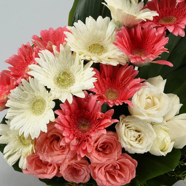 Mix Flowers Basket