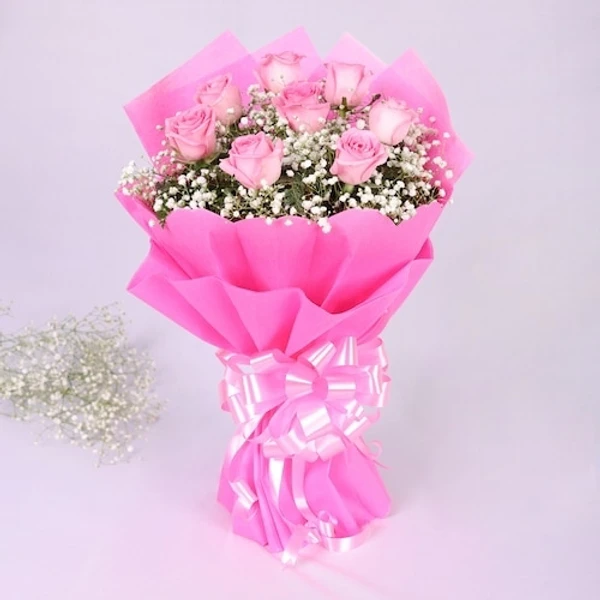 Pink Roses Bouquet