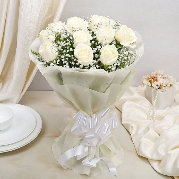 White Roses Bouquet