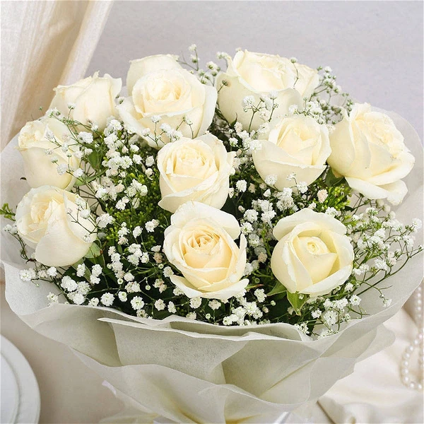 White Roses Bouquet