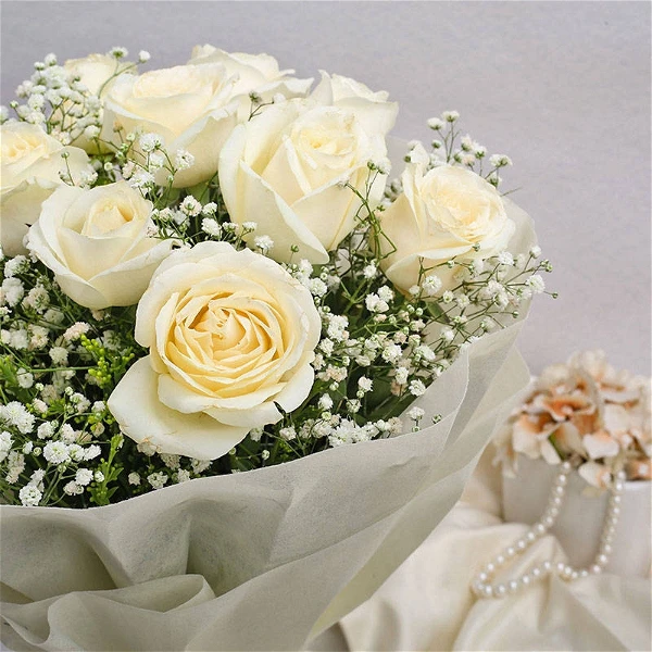 White Roses Bouquet