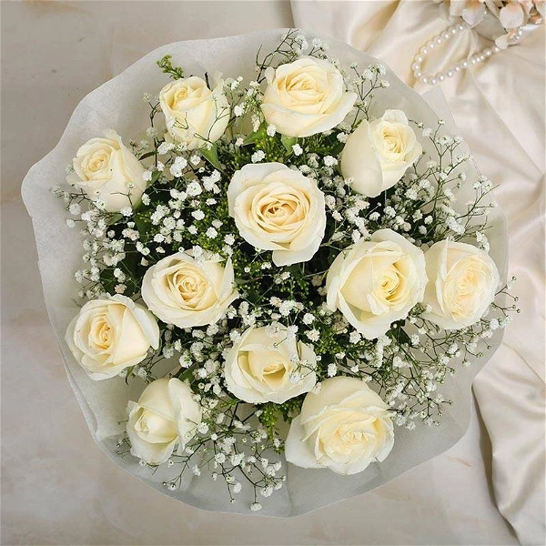 White Roses Bouquet