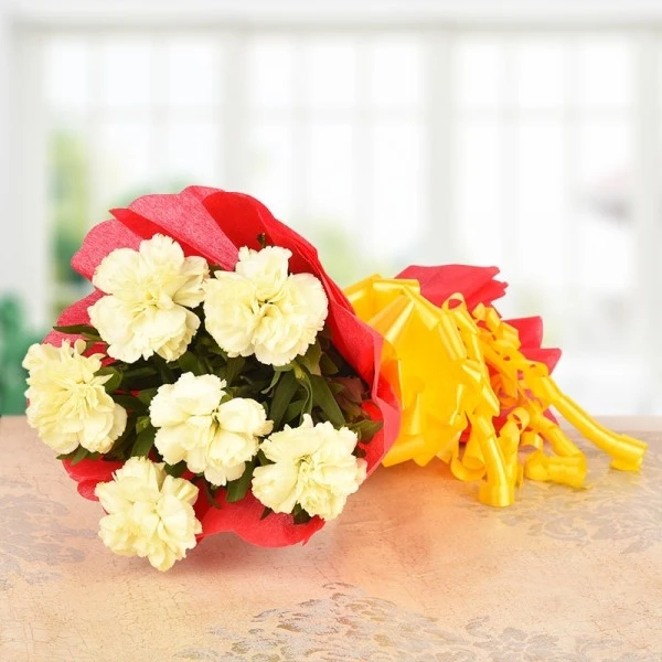 White Carnations Bouquet