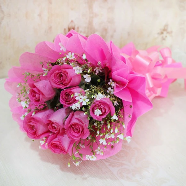 Pink Roses Bouquet