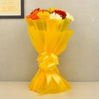12 Mix Gerberas Bouquet