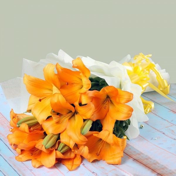 Orange Lilys Bouquet