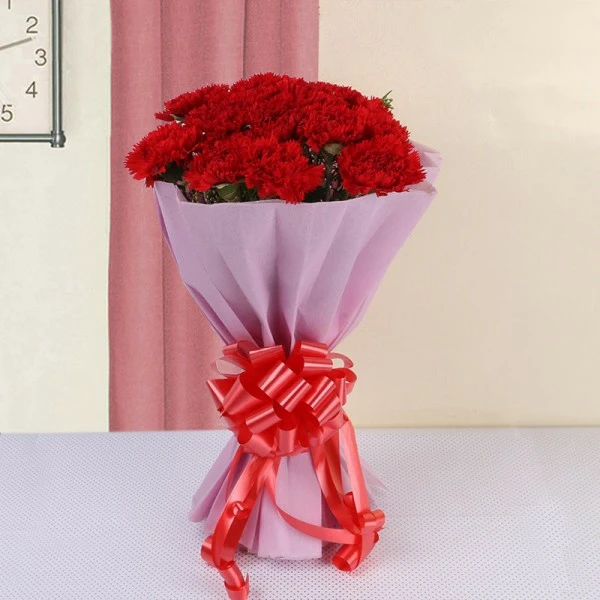 Red Carnations Bouquet