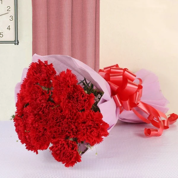 Red Carnations Bouquet