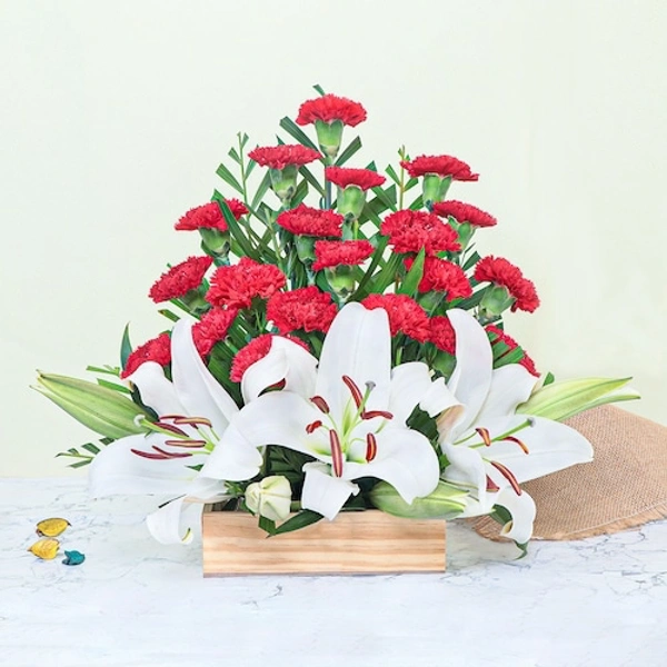Mix Flowers Basket