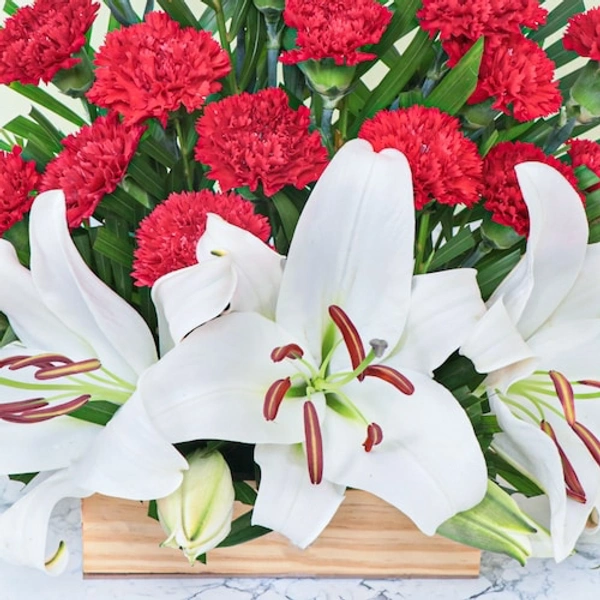 Mix Flowers Basket