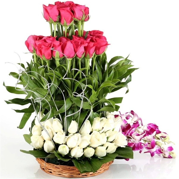 Mix Flowers Basket