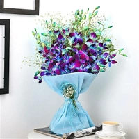 10 Blue Orchids Bouquet