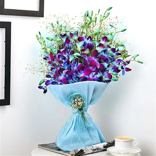 Blue Orchids Bouquet