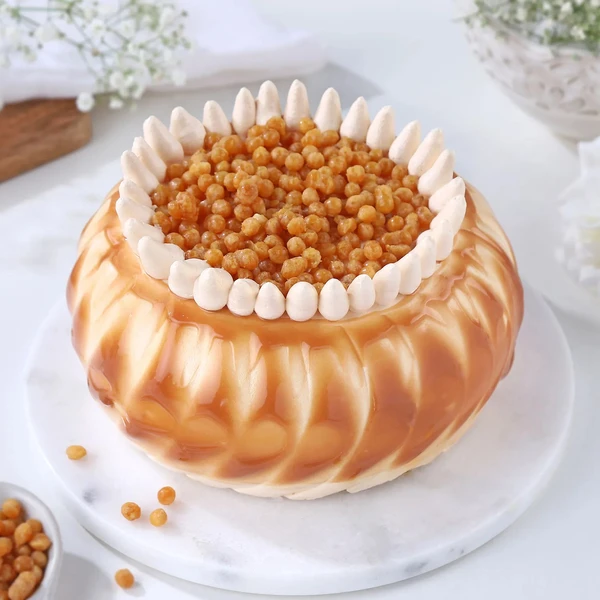 Crunchy Butterscotch Cream Cake - 500 Gram