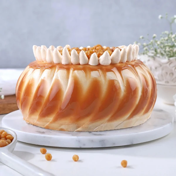 Crunchy Butterscotch Cream Cake - 500 Gram