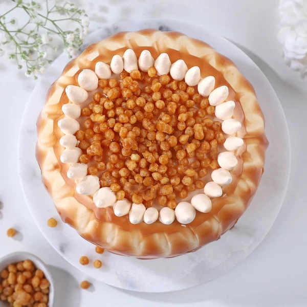 Crunchy Butterscotch Cream Cake - 500 Gram